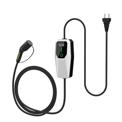 Type 2 ac-oplader voor EV 7kW Draagbare 32A verstelbare EV-oplaadstation