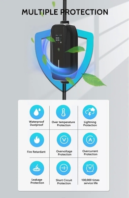 3.5KW 7KW 11KW AC Plug Charge EV Home Level 1 2 Ev Charger Home Mobile Car