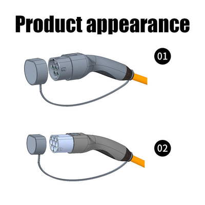 UL94-V0 Vlamklasse 16A-32A Type 1 tot Type 2 EV-oplaadkabel voor elektrische voertuigen
