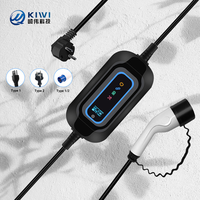 KIWI Elektroauto EV-oplader AC Type 1 2 16A Home EV-oplaadstation Kabellengte 5M