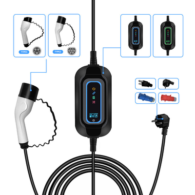 Tesla Model 2 3.5kw Ev Charger Level 1 Plug In Charger Uitgangsstroom 16A Draagbaar voor Hotel