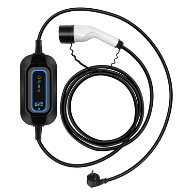 Draagbare elektrische laadmachine 16A-aansluiting Temperatuurdetectie voor Tesla Model S