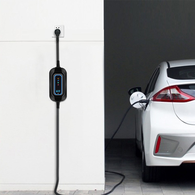 Draagbare elektrische laadmachine 16A-aansluiting Temperatuurdetectie voor Tesla Model S