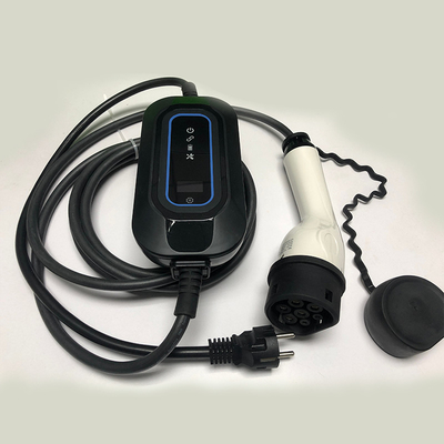 Draagbare elektrische laadmachine 16A-aansluiting Temperatuurdetectie voor Tesla Model S