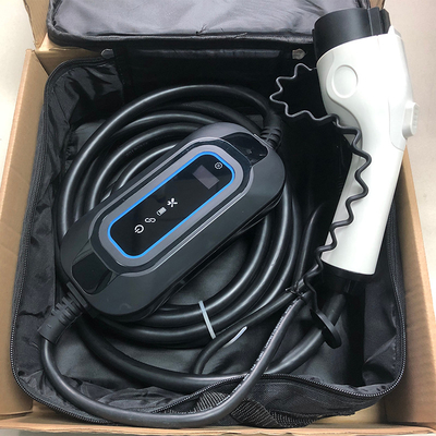 Draagbare elektrische laadmachine 16A-aansluiting Temperatuurdetectie voor Tesla Model S