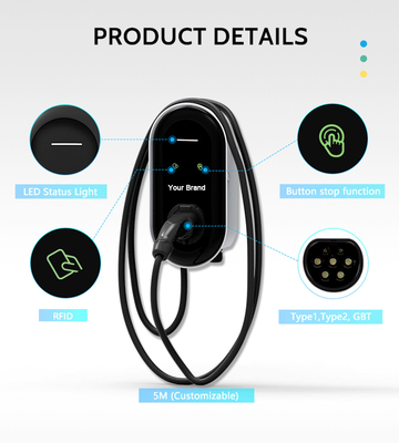 22kw elektrisch laadapparaat OCPP APP Type 2 elektrisch laadapparaat voor bedrijfsvoertuigen