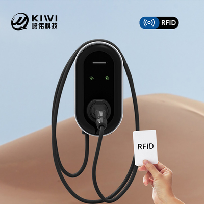 Type 2 22kW Driefasige wisselstroom-uitgangsstroom EV-oplader Wallbox met RFID-app OCPP-functies