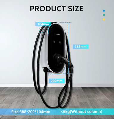 22kw EV Wallbox Charger 3 Phase Type 2 32a Charging Station voor thuis 380v Input Voltage