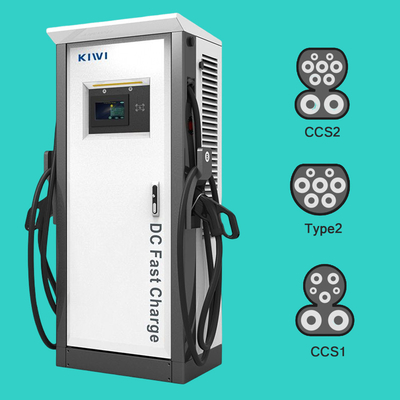 50Hz±10Hz Netfrequentie Chademo Type2 120KW EV DC oplaadstapel voor elektrische voertuigen