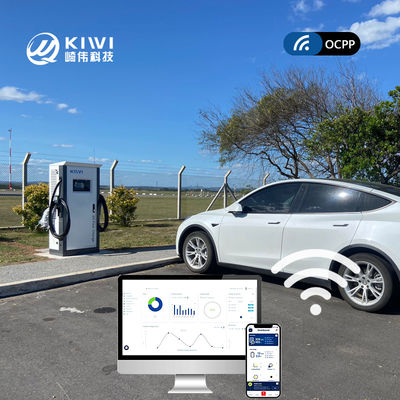 Oplaadmachine voor elektrische voertuigen voor supermarktparkeerplaatsen