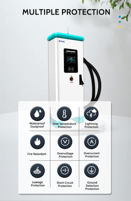 IP54 bescherming 240KW KIWI DC snel draadloos oplaadstation voor Tesla elektrische auto's