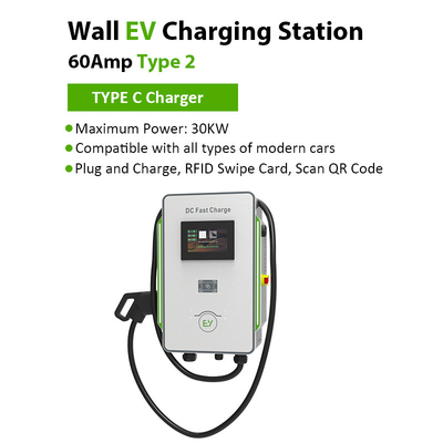 30kW 40kW DC-sneloplaadstation voor elektrische voertuigen 30mA