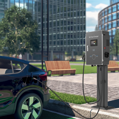 Parkeerterrein van supermarkt Energievoertuig oplaadstapel CCS 40kW Hyundai Ioniq 5 Charger