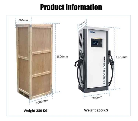 60KW 120KW DC Fast EV Charging Station met plug-charging vloer staan