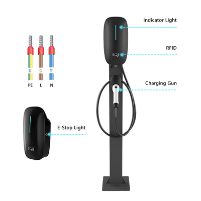 Smart 7kw 11kw AC EV Charger Type 2 Type 1 Wallbox 16A 32A Elektroauto Charging Station 22kw EV Charger