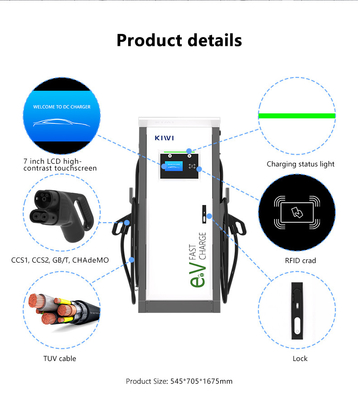 60kW 120kW 150kW DC EV-oplader Elektrisch voertuig Snel opladen CCS Commerciële EV-auto oplaadstations