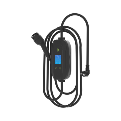 Wandmontage enkelfasige 3,5 kW draagbare EV-laadmachine met stekkeroplaad en isolatie detectie