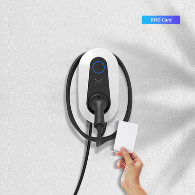 7kW AC EV-oplader met Type-1/Type-2/GB/T stekker en RFID